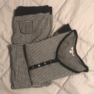 Victoria’s Secret striped pajamas